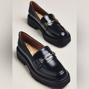 Sam Edelman Leah Platform Black Loafers